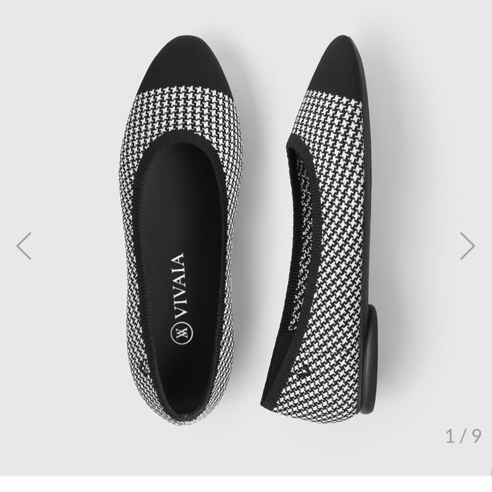 New!!! Vivaia black houndstooth 38.8 US size 8